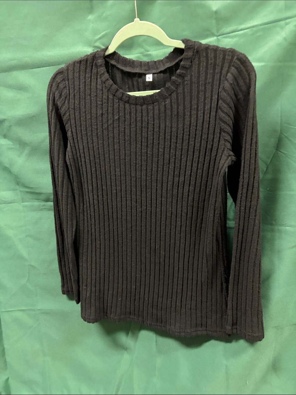 Sourpuss Black Ribbed Crewneck Sweater
